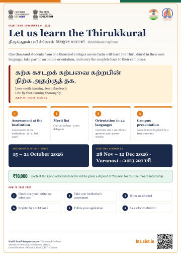 Let us learn the Thirukkural